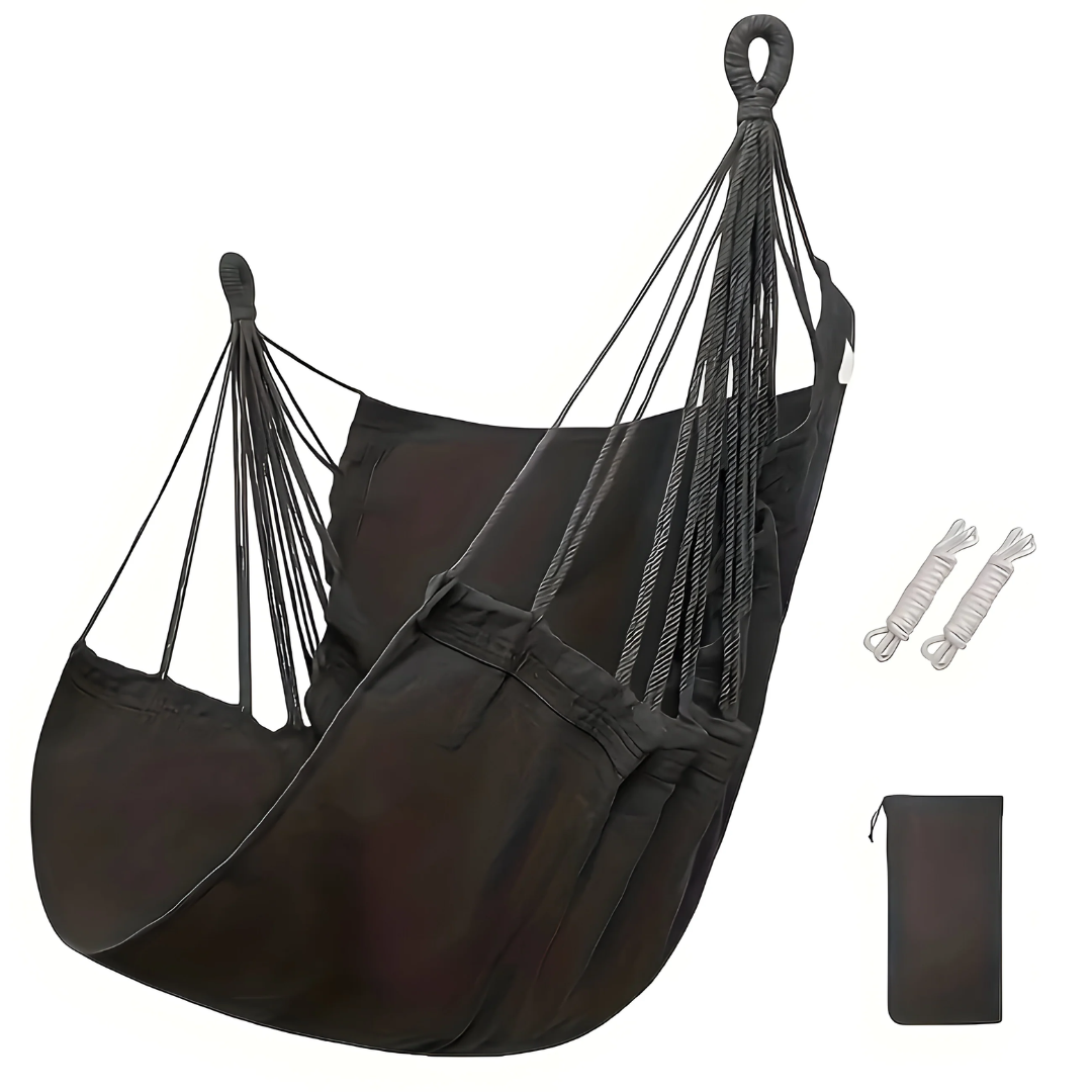 Priscille Hanging Swing Chair for Gardens with Canvas Seat
