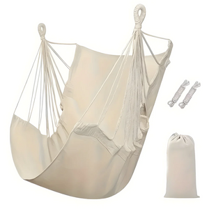 Priscille Hanging Swing Chair for Gardens with Canvas Seat