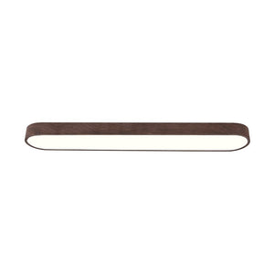 Aglaia Oak Oval LED Flush Mount for Halls and Kitchens