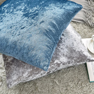 Rosalie Crushed Velour Cushion for Sofas and Beds, 60cm