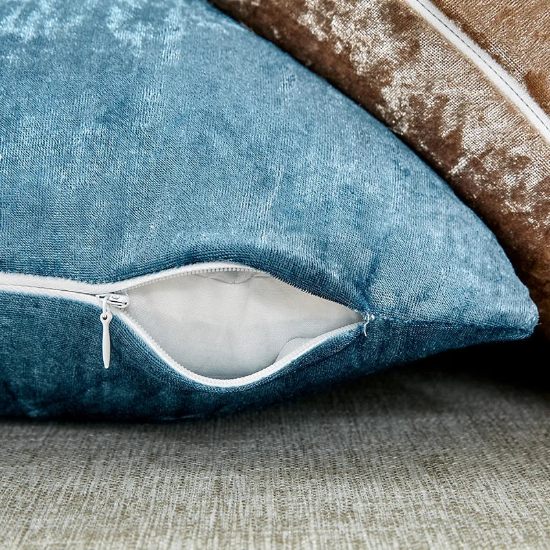 Rosalie Crushed Velour Cushion for Sofas and Beds, 60cm