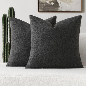 Celestine Boucle Cushion Cover for Sofas with Teddy Loop