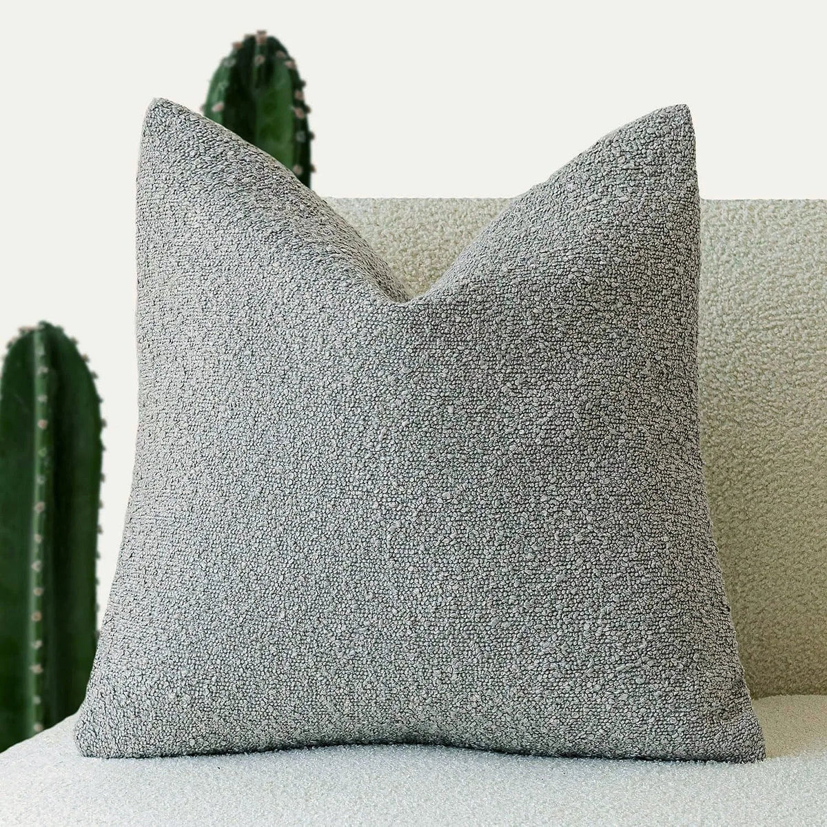 Celestine Boucle Cushion Cover for Sofas with Teddy Loop