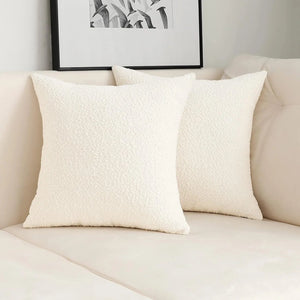 Celestine Boucle Cushion Cover for Sofas with Teddy Loop