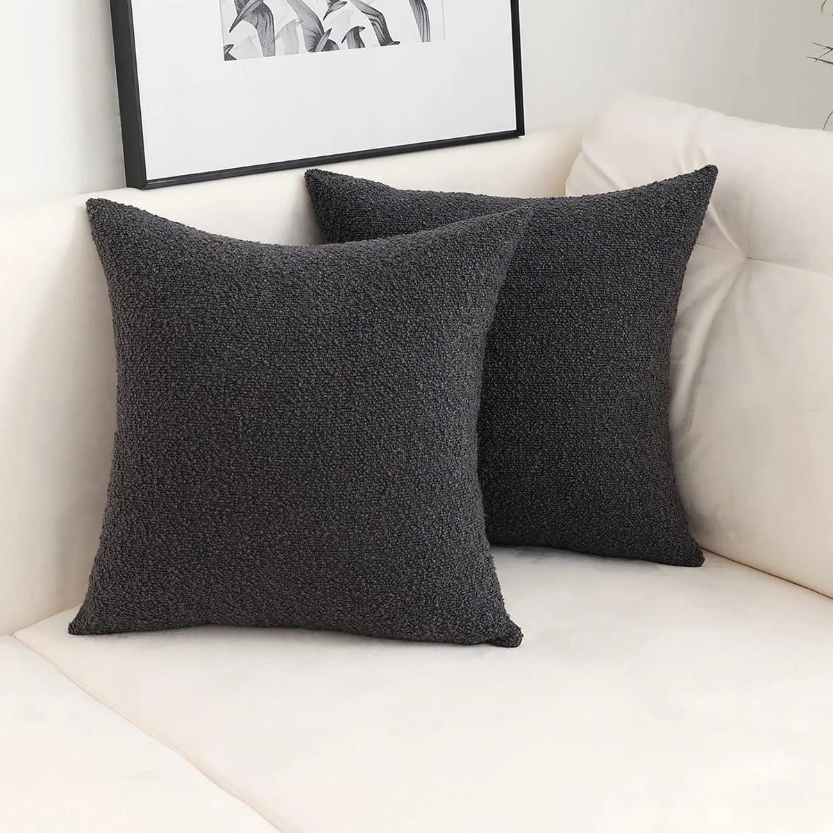 Celestine Boucle Cushion Cover for Sofas with Teddy Loop