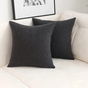 Celestine Boucle Cushion Cover for Sofas with Teddy Loop