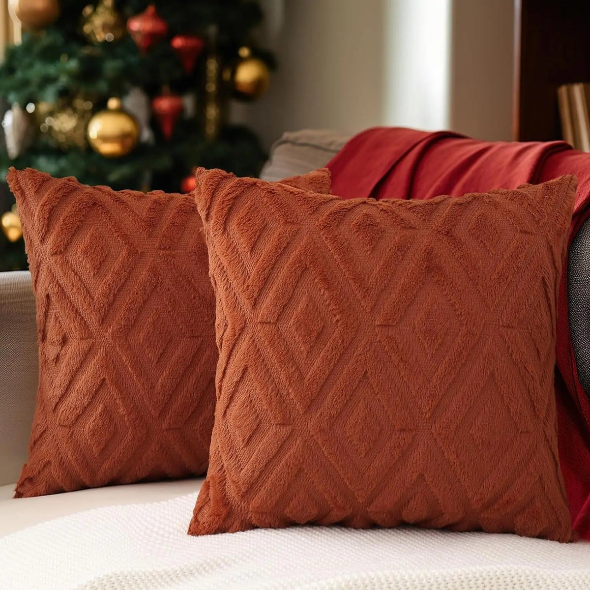 Zelda Christmas Cushion Cover Set of 2 for Sofas and Beds