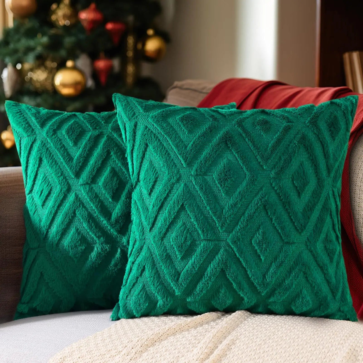 Zelda Christmas Cushion Cover Set of 2 for Sofas and Beds