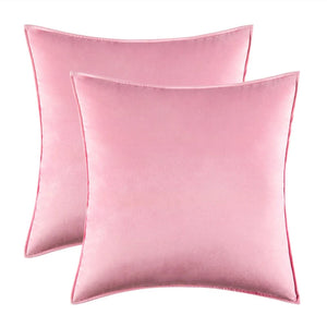 Danielle Velvet Cushion Cover Set for Sofas with Piping