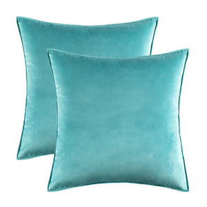 Danielle Velvet Cushion Cover Set for Sofas with Piping