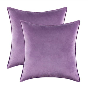 Danielle Velvet Cushion Cover Set for Sofas with Piping