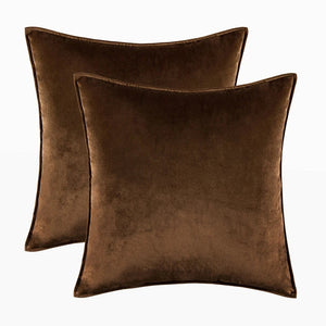Danielle Velvet Cushion Cover Set for Sofas with Piping