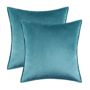 Danielle Velvet Cushion Cover Set for Sofas with Piping