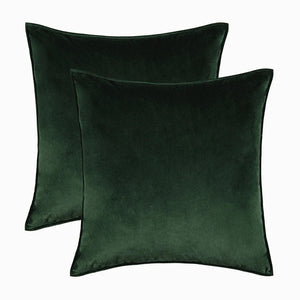 Danielle Velvet Cushion Cover Set for Sofas with Piping