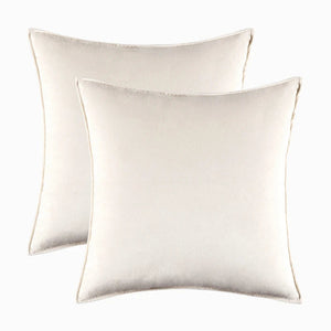Danielle Velvet Cushion Cover Set for Sofas with Piping