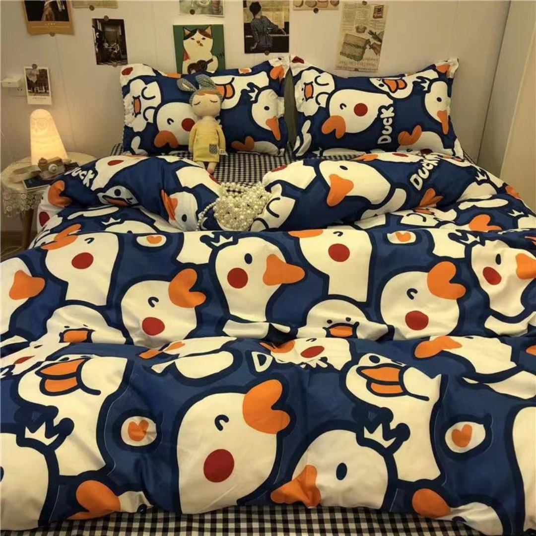 Juliette Quilt Cover for Bedrooms with Avocado Print