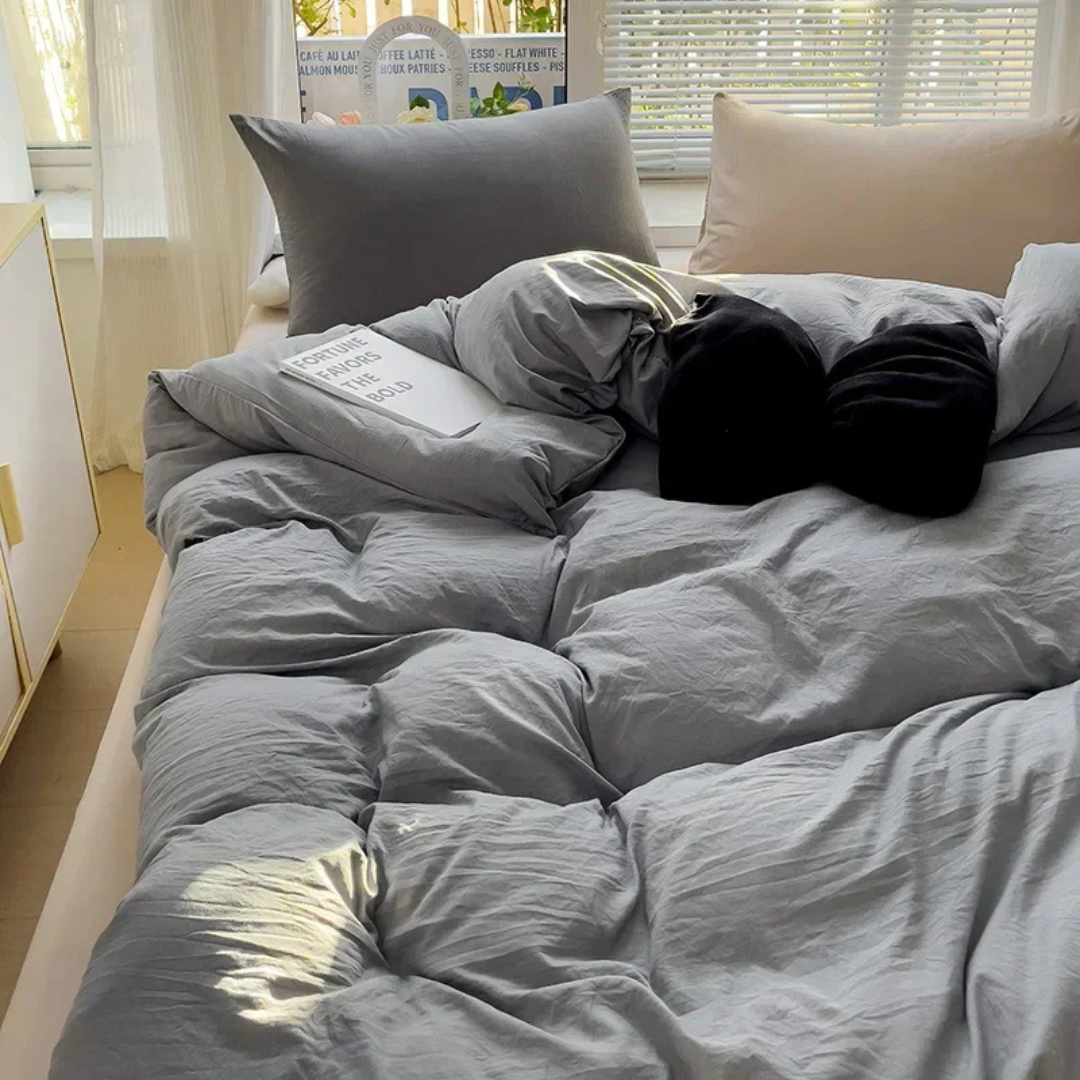 Marceline Quilt Cover for Plain Bedrooms in Solid Color