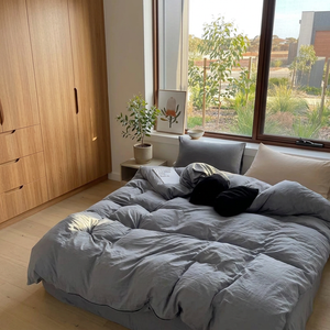 Marceline Quilt Cover for Plain Bedrooms in Solid Color