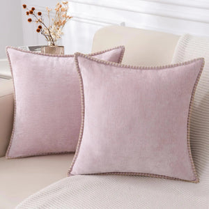 Genevieve Chenille Cover for Beds with Blanket Stitch Edge