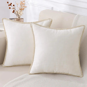 Genevieve Chenille Cover for Beds with Blanket Stitch Edge