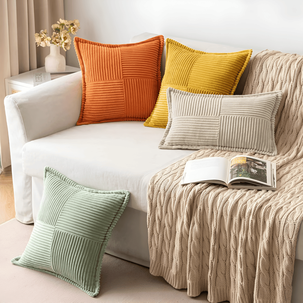 Four colours on one sofa