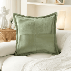 Leonie Ribbed Cover for Busy Rooms with Stain Resistance