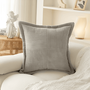 Leonie Ribbed Cover for Busy Rooms with Stain Resistance