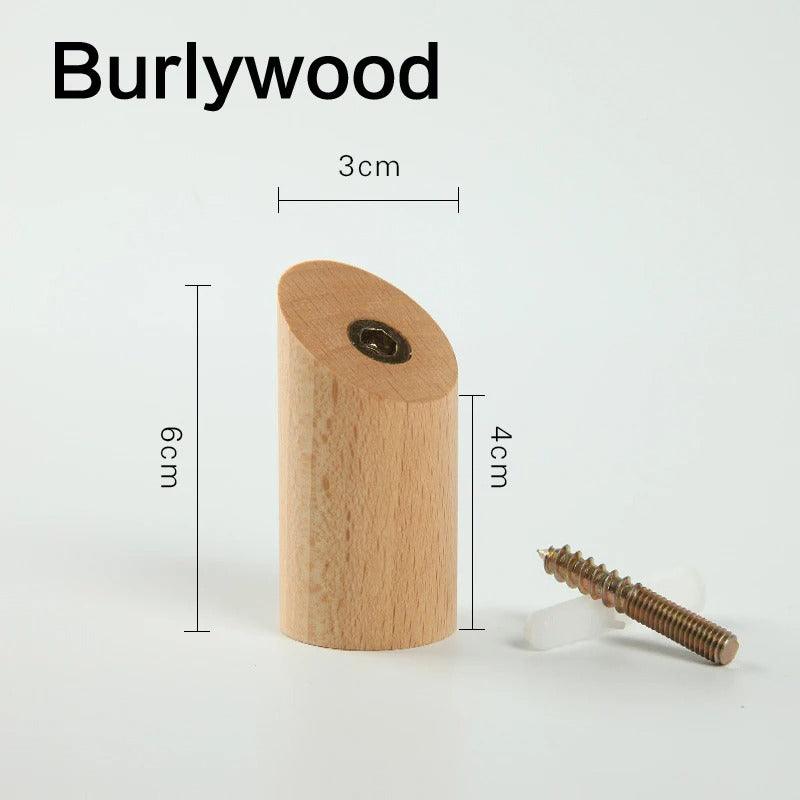 Perrine Timber Wall Hook for Coats with Angled Face