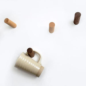 Perrine Timber Wall Hook for Coats with Angled Face