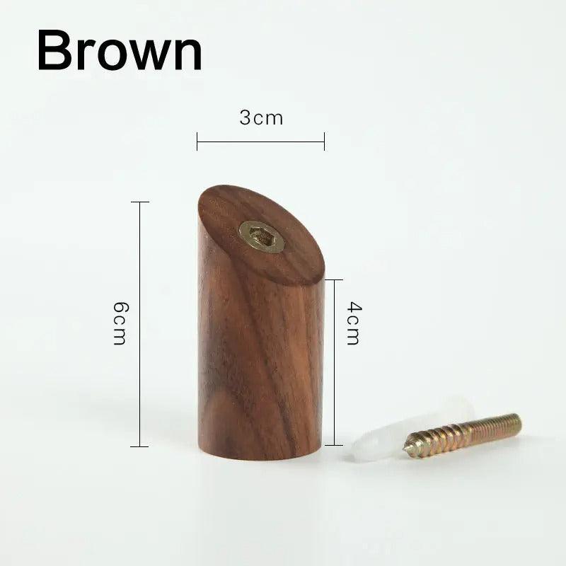 Perrine Timber Wall Hook for Coats with Angled Face