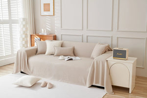 Colette Woven Throw for Sofas & Beds with Frayed Edges