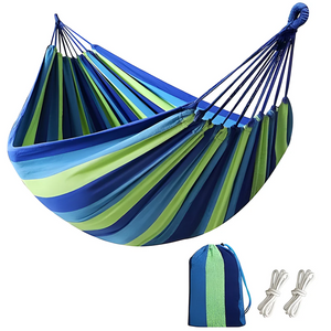 Solange Striped Hammock for Camping with Packable Pouch