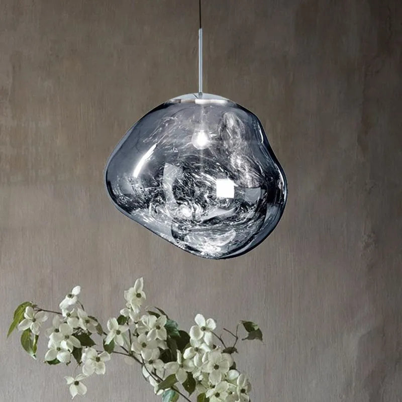 Aloise Sculpted Pendant for Bedrooms with Acrylic Shade