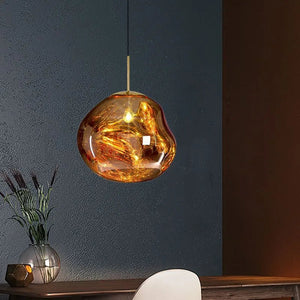 Aloise Sculpted Pendant for Bedrooms with Acrylic Shade