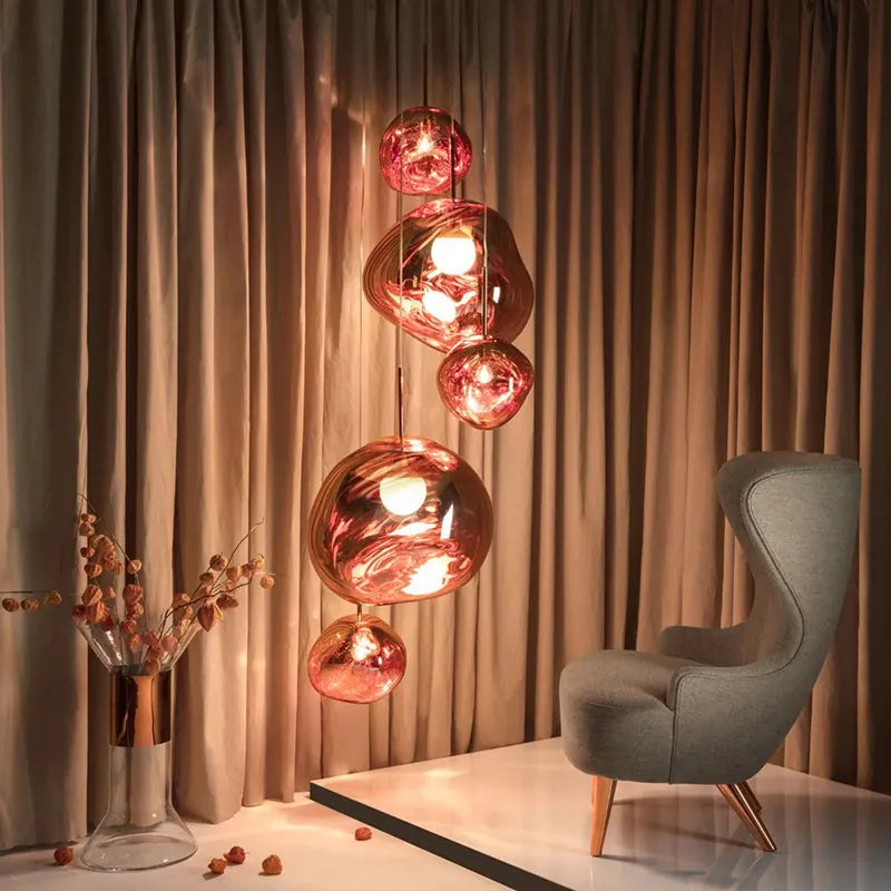 Aloise Sculpted Pendant for Bedrooms with Acrylic Shade