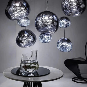 Aloise Sculpted Pendant for Bedrooms with Acrylic Shade