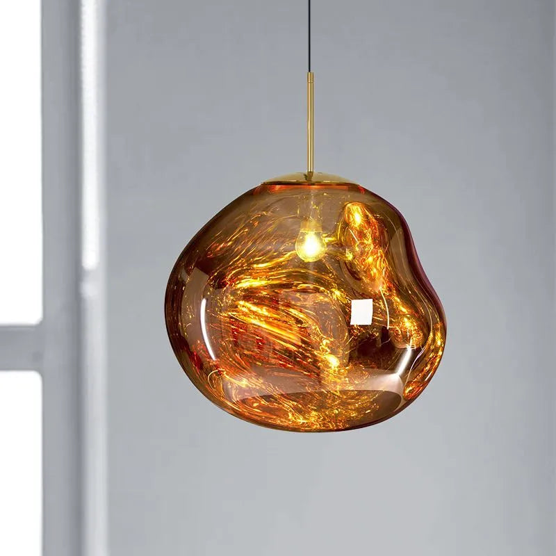 Aloise Sculpted Pendant for Bedrooms with Acrylic Shade