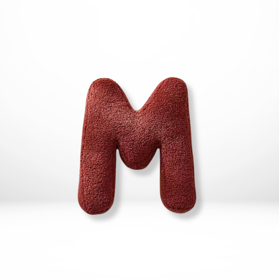 Seraphina Letter Cushion for Nurseries in Velvet Finish