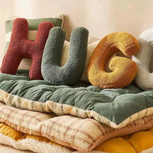 Seraphina Letter Cushion for Nurseries in Velvet Finish
