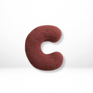Seraphina Letter Cushion for Nurseries in Velvet Finish