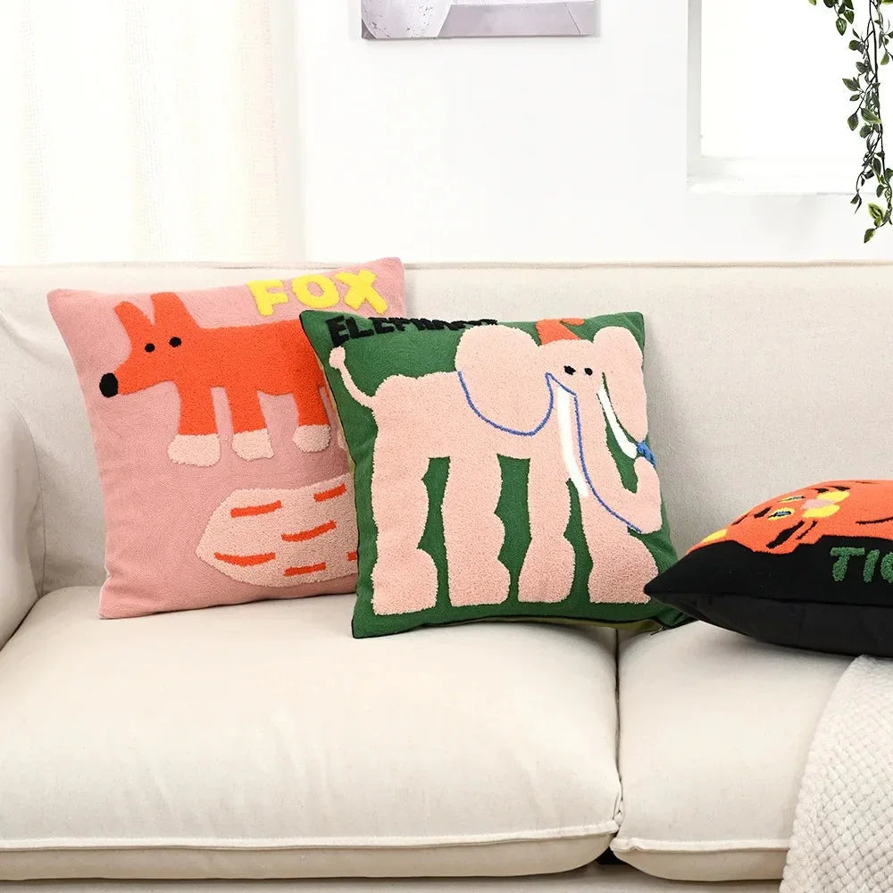 Vivienne Animal Cushion Cover for Kids Rooms and Sofas