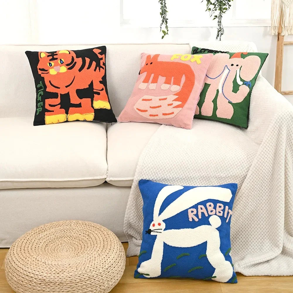Vivienne Animal Cushion Cover for Kids Rooms and Sofas