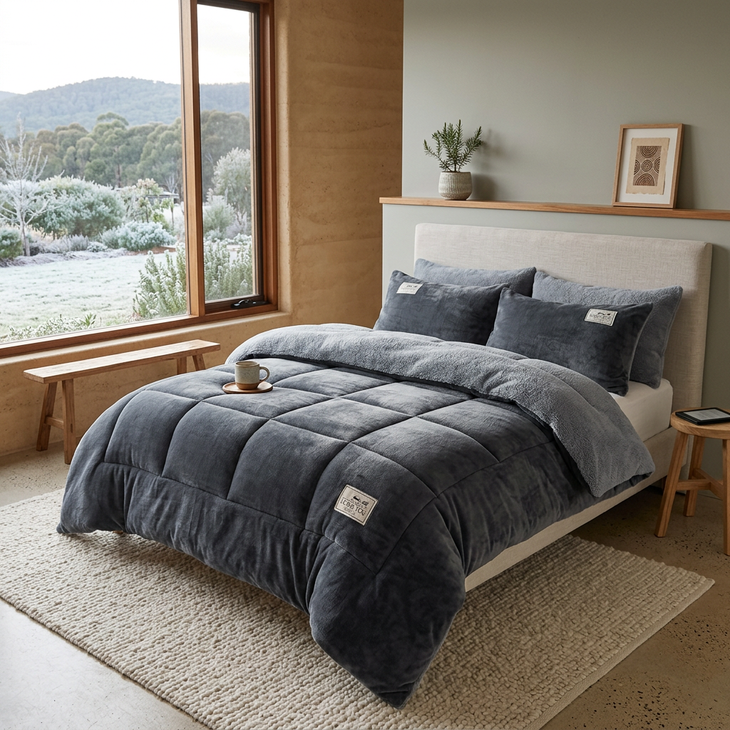 Giselle Winter Quilt for Cold Rooms with Fleece Sides