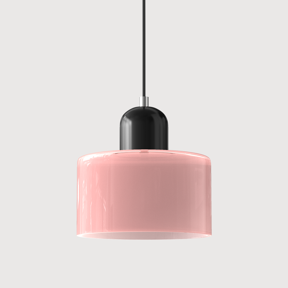 Alina Retro Glass Pendant for Nooks with Two Tone Shade
