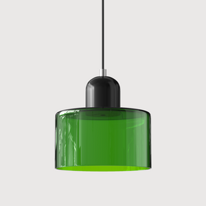 Alina Retro Glass Pendant for Nooks with Two Tone Shade