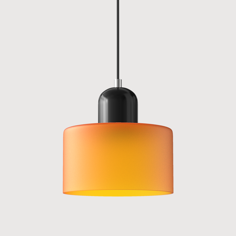 Alina Retro Glass Pendant for Nooks with Two Tone Shade