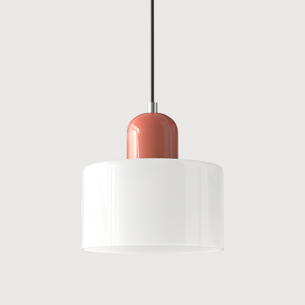 Alina Retro Glass Pendant for Nooks with Two Tone Shade