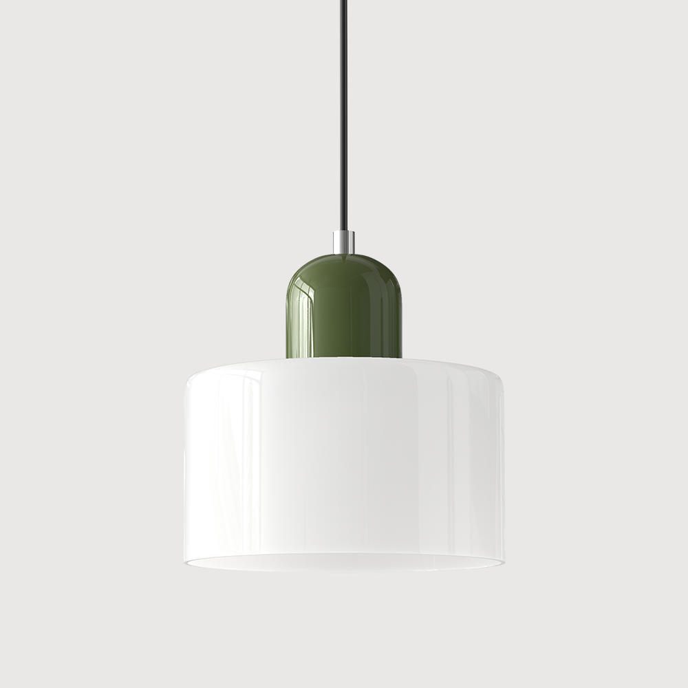 Alina Retro Glass Pendant for Nooks with Two Tone Shade
