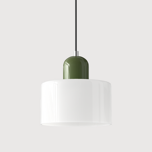 Alina Retro Glass Pendant for Nooks with Two Tone Shade