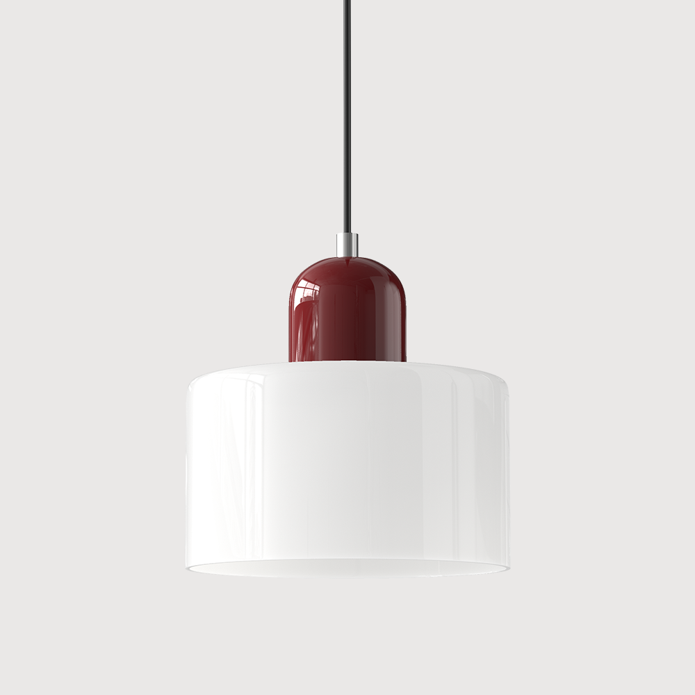 Alina Retro Glass Pendant for Nooks with Two Tone Shade